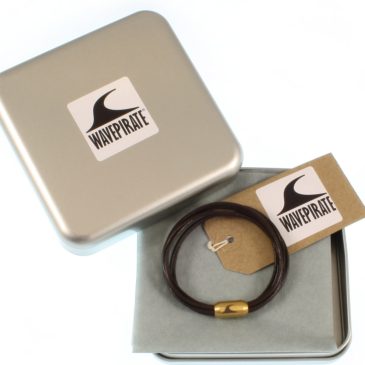 Damen-Leder-armband-fem-braun-gold-Edelstahlverschluss-geschenkverpackung-wavepirate-shop-r