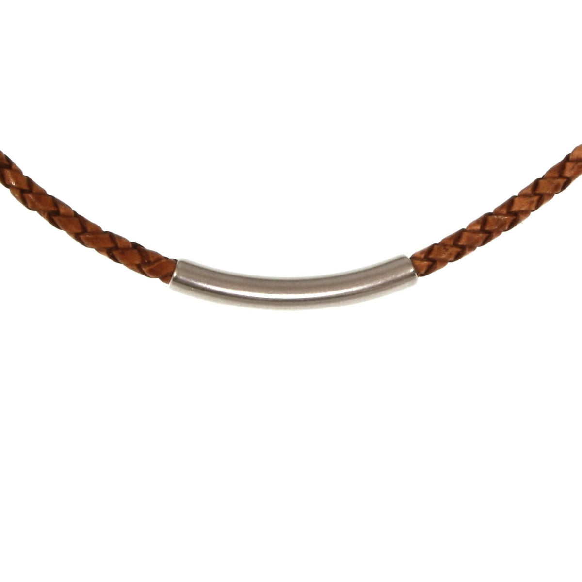 Damen-Leder-halskette-curve-Cognac-geflochten-Edelstahlverschluss-detail-wavepirate-shop-f
