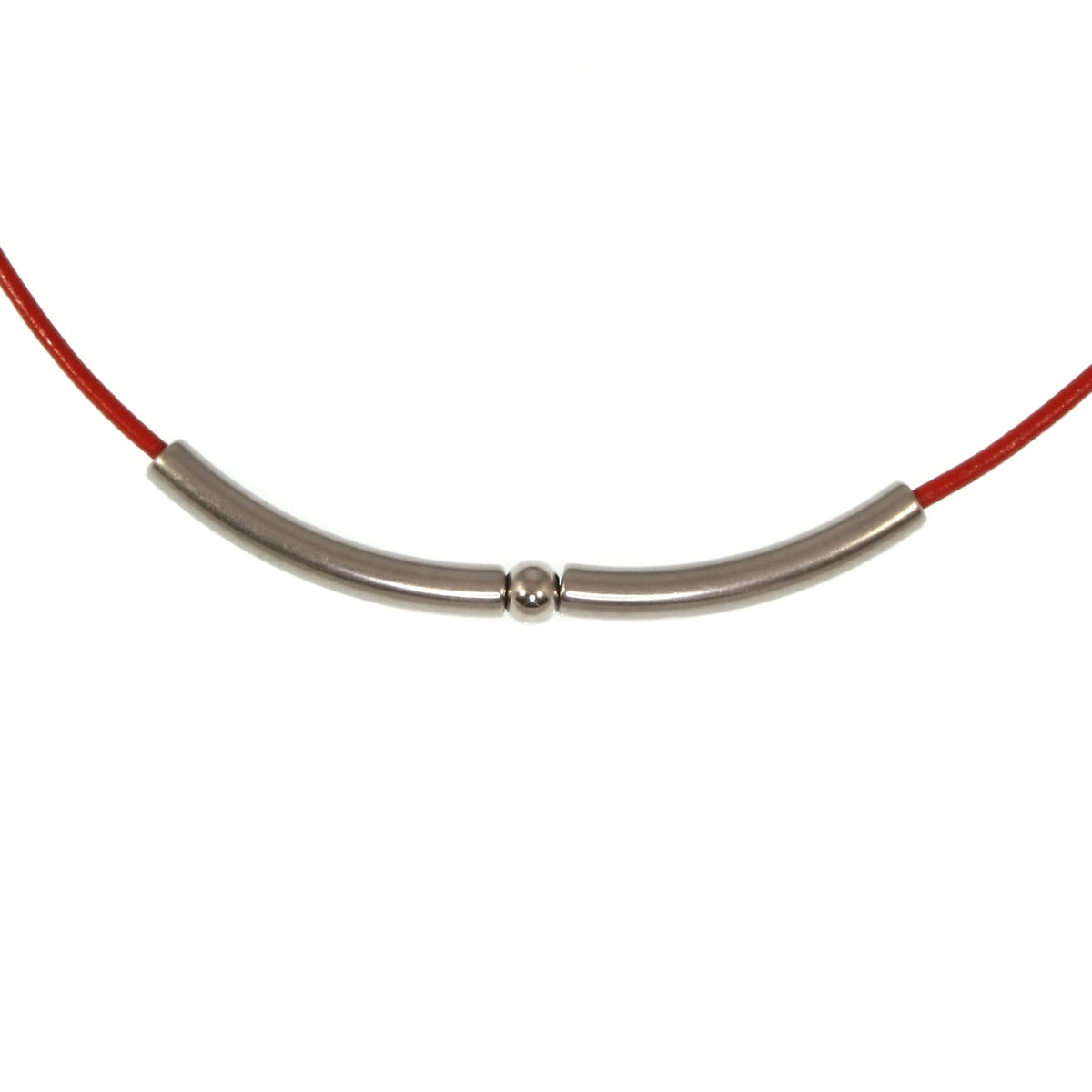 Damen-Leder-halskette-dot-rot-riemen-massiv-Edelstahlverschluss-detail-wavepirate-shop-r