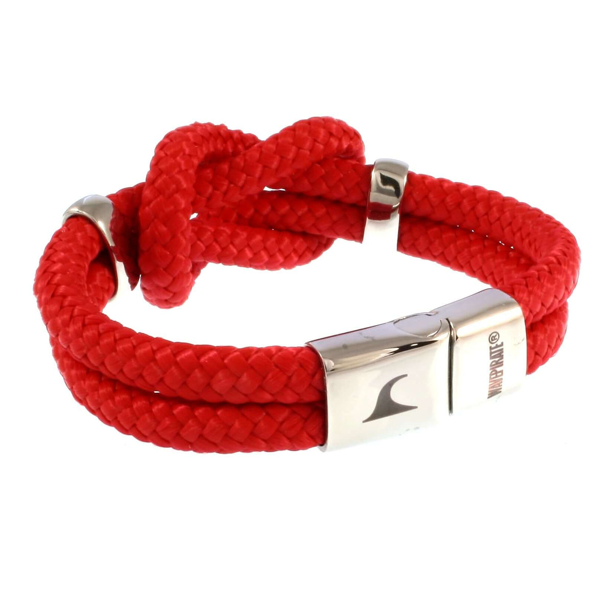 Damen-Segeltau-armband-pure-rot-silber-geflochten-Edelstahlverschluss-hinten-wavepirate-shop-st