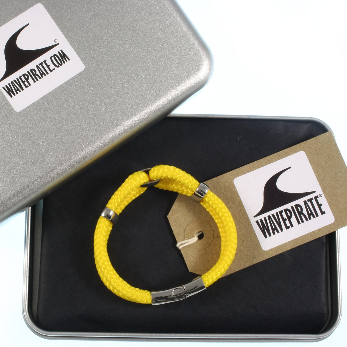 Damen-Segeltau-armband-roma-gelb-geflochten-Edelstahlverschluss-geschenkverpackung-wavepirate-shop-st