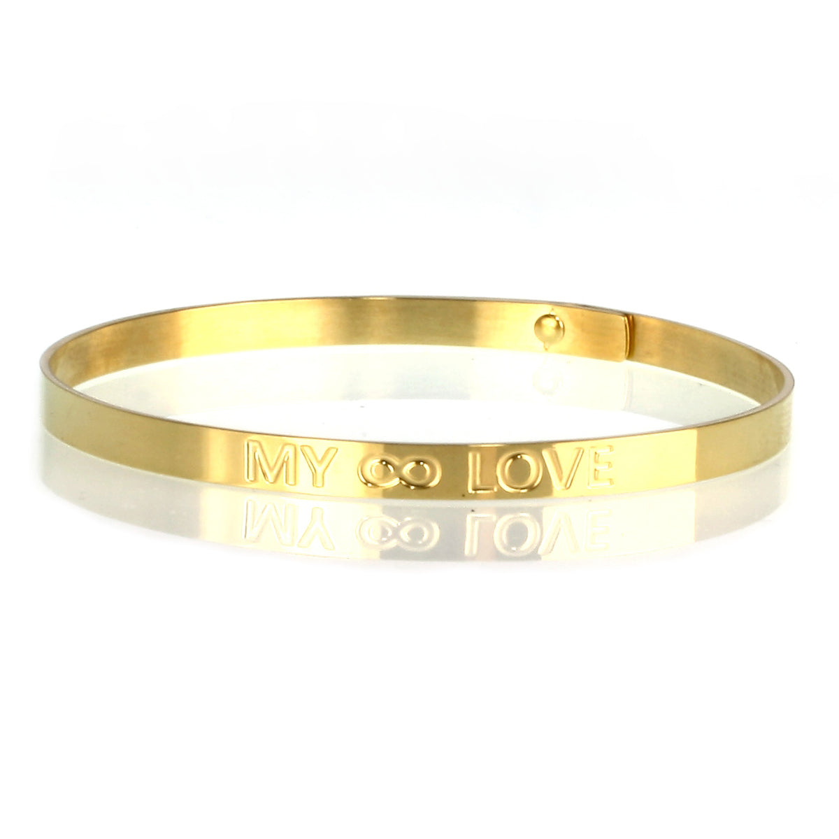 Edelstahl-armreif-Damen-glam-armband-graviert-my-love-gold-verstellbar-vorn-wavepirate-shop