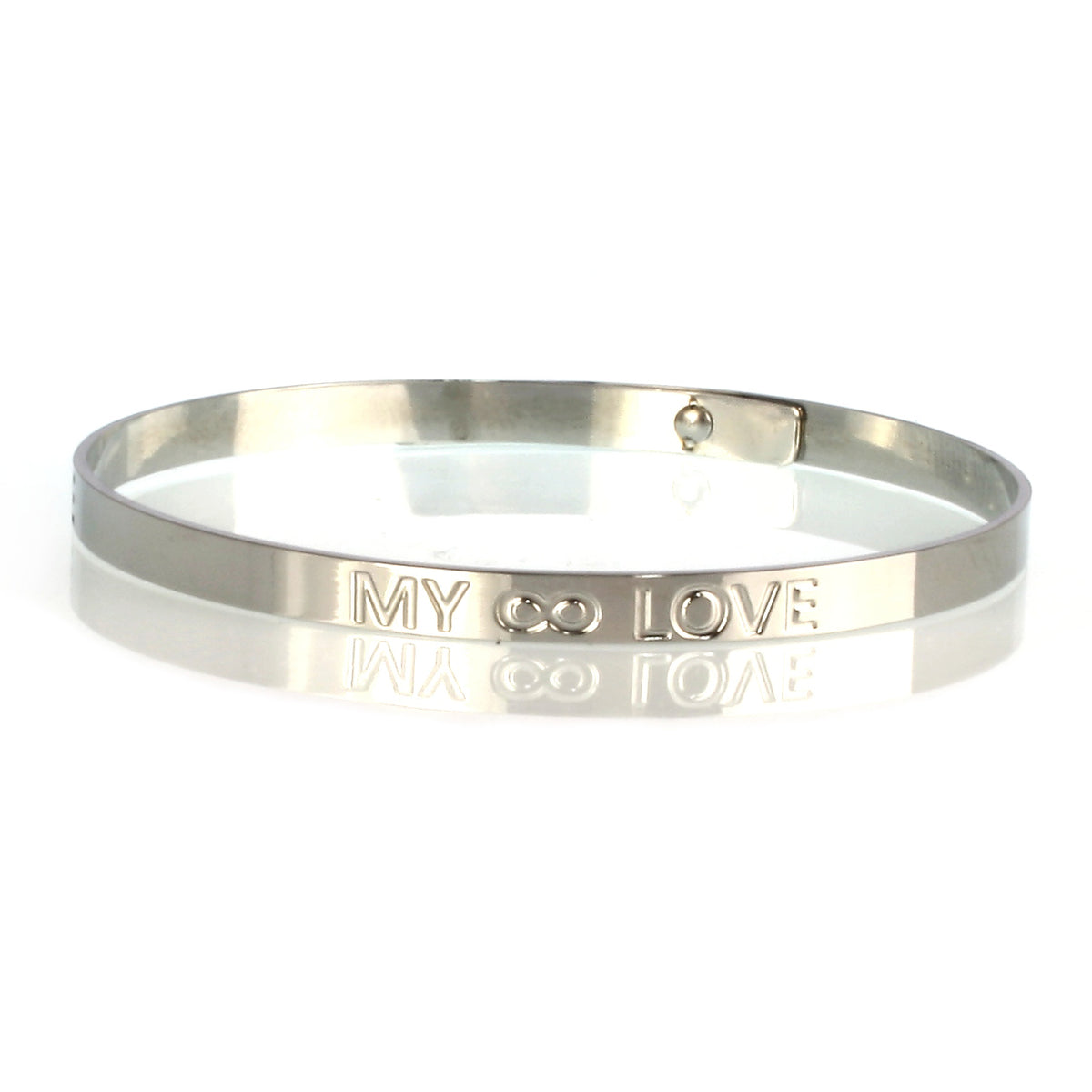 Edelstahl-armreif-Damen-glam-armband-graviert-my-love-silber-verstellbar-vorn-wavepirate-shop