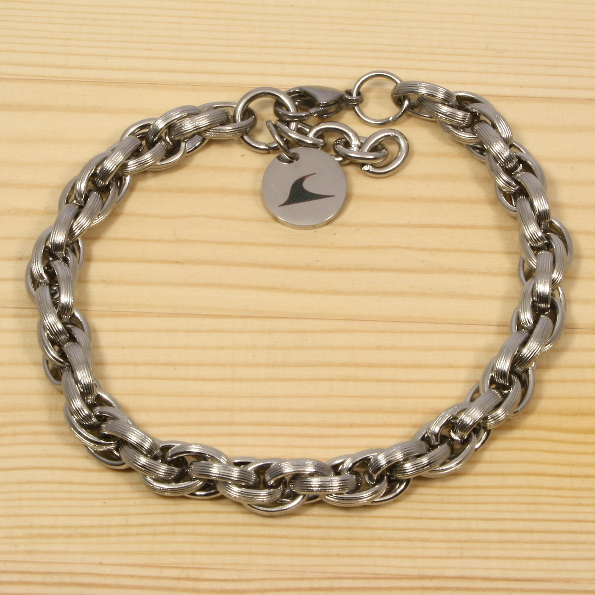 Edelstahlarmband-Herren-sling-silber-Karabinerverschluss-ganz-wavepirate-shop-es