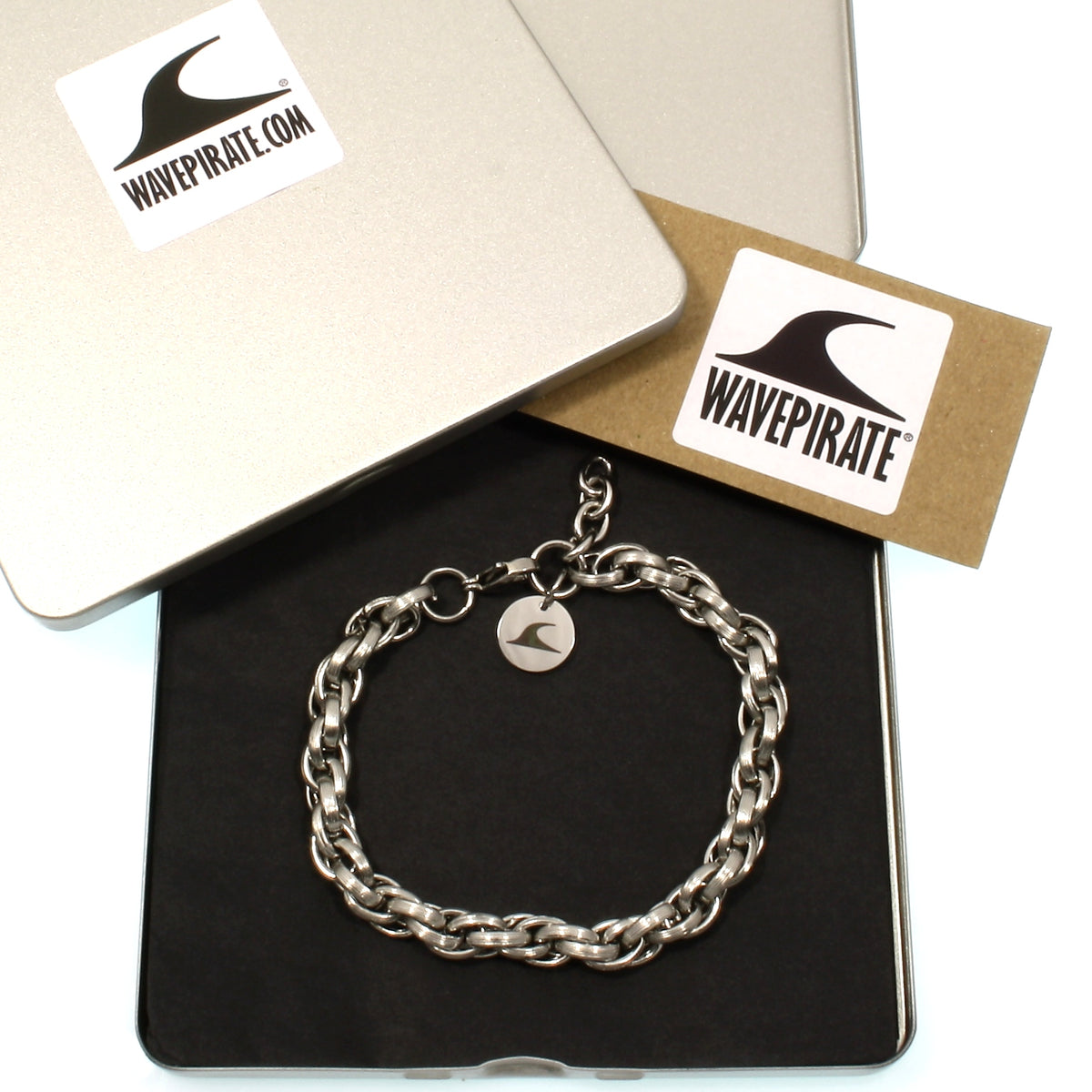 Edelstahlarmband-Herren-sling-silber-Karabinerverschluss-verpackung-wavepirate-shop-es