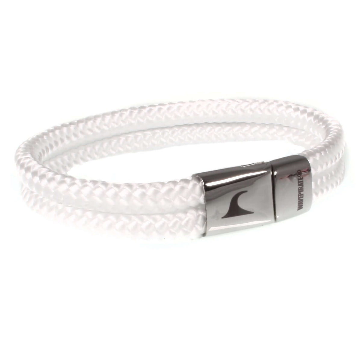 Herren-Segeltau-Armband-Damen-Tarifa-weiss-vorn-Edelstahlverschluss-geflochten-wavepirate-shop