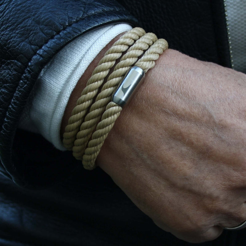 Herren-Segeltau-Armband-Storm-beige-kordel-Edelstahlverschluss-getragen-wavepirate-shop-k