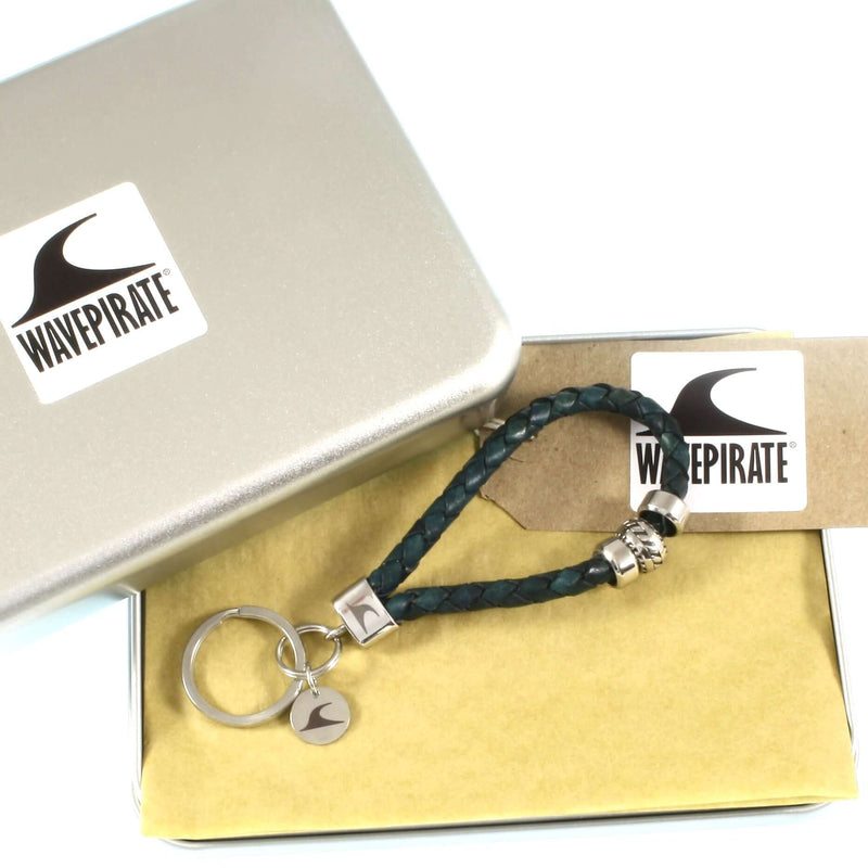 Herren-leder-schluesselanhaenger-damen-silverwave-gruen-geflochten-geschenkverpackung-wavepirate-shop-f