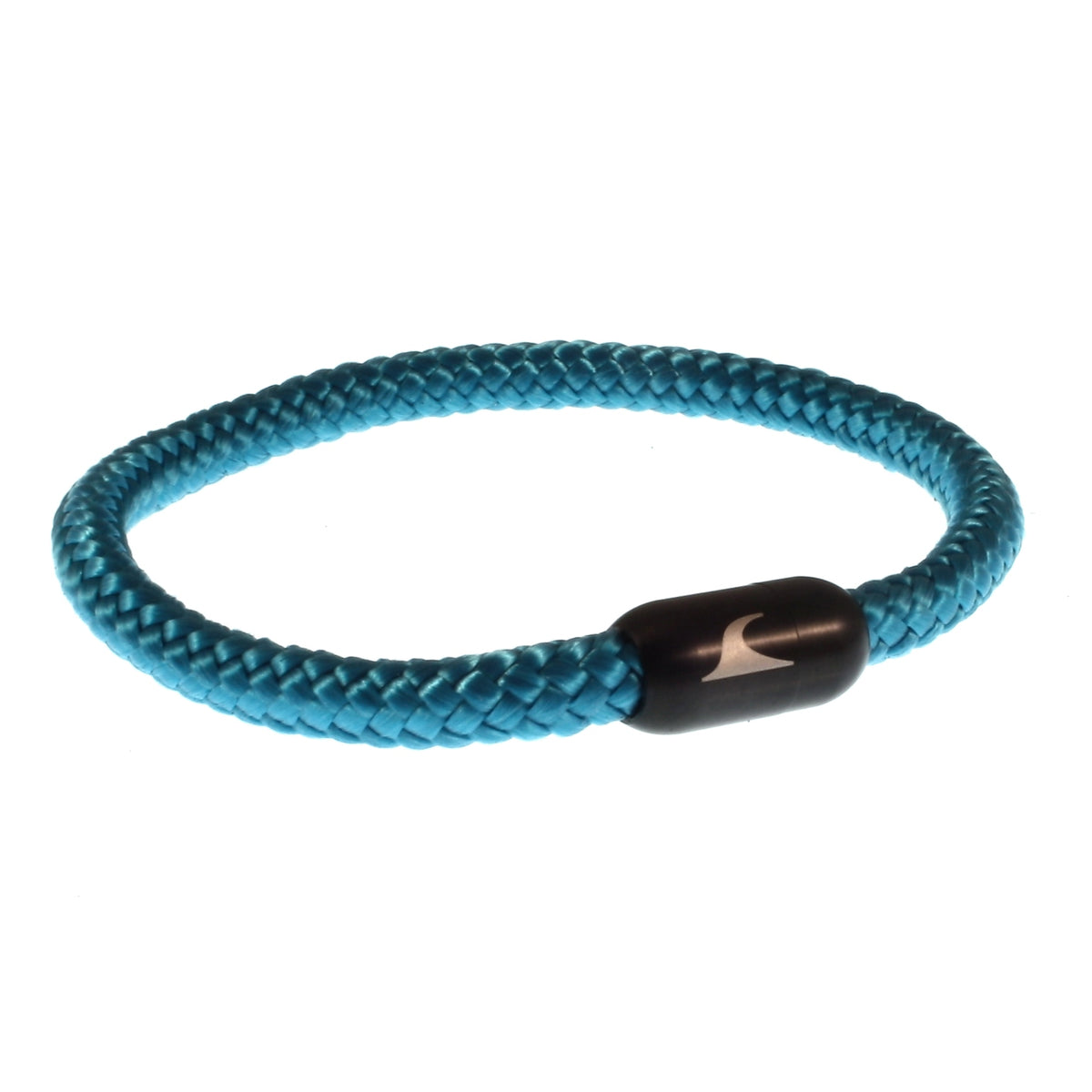 Herren-segeltau-armband-damen-sylt-blau-schwarz-geflochten-Edelstahlverschluss-vorn-wavepirate-shop-st