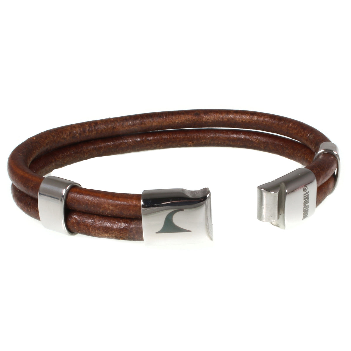 Leder-Armband-Herren-Groove-cognac-riemen-massiv-Edelstahlverschluss-offen-wavepirate-shop-r