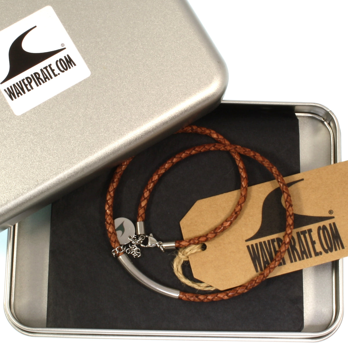 Leder-halskette-Damen-curve-Cognac-geflochten-Edelstahlverschluss-geschenkverpackung-wavepirate-shop-f