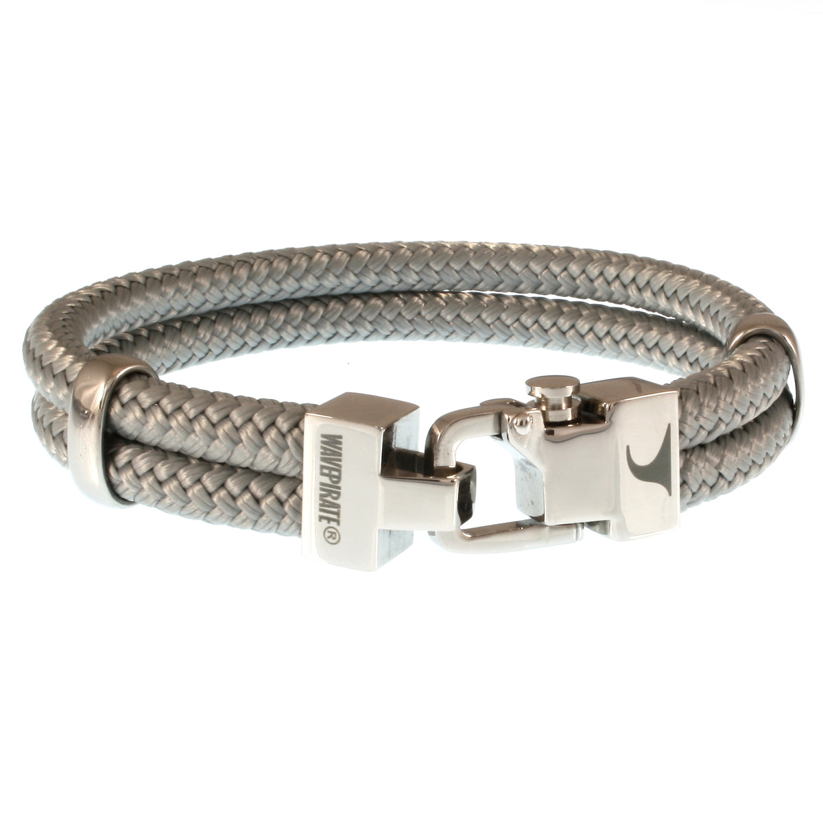 Segeltau-Armband-Herren-Turn-grau-geflochten-Edelstahlverschluss-vorn-wavepirate-shop-st