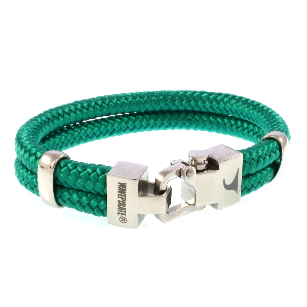 Segeltau-Armband-Herren-Turn-gruen-geflochten-Edelstahlverschluss-vorn-wavepirate-shop-st