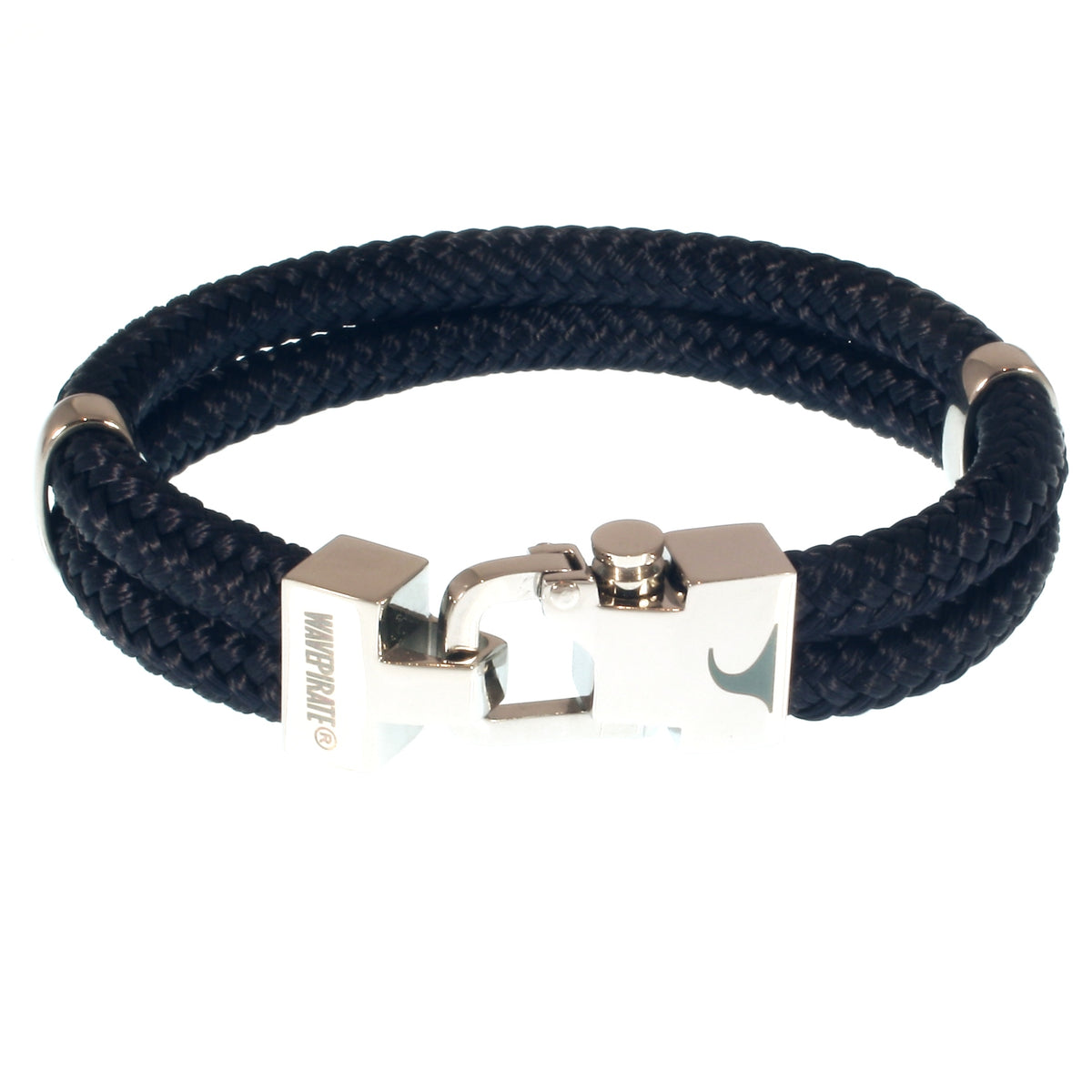 Segeltau-Armband-Herren-Turn-nachtblau-geflochten-Edelstahlverschluss-vorn-wavepirate-shop-st