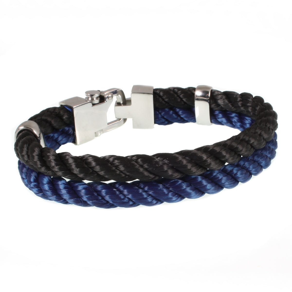 Segeltau-Armband-Herren-Turn-schwarz-koenigsblau-geflochten-Kordel-Edelstahlverschluss-hinten-wavepirate-shop-k