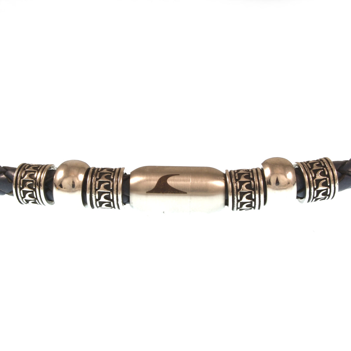 leder-halskette-Herren-damen-atoll-blau-silber-geflochten-Edelstahlverschluss-detailn-wavepirate-shop-f