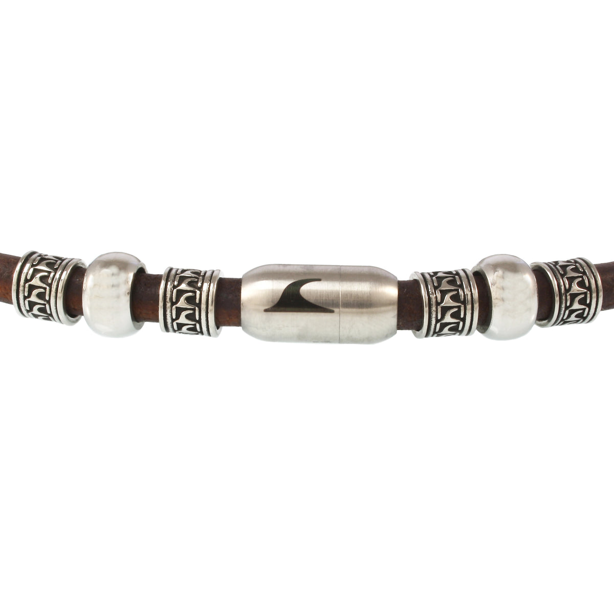 leder-halskette-Herren-damen-atoll-braun-silber-massiv-Edelstahlverschluss-detail-wavepirate-shop-r