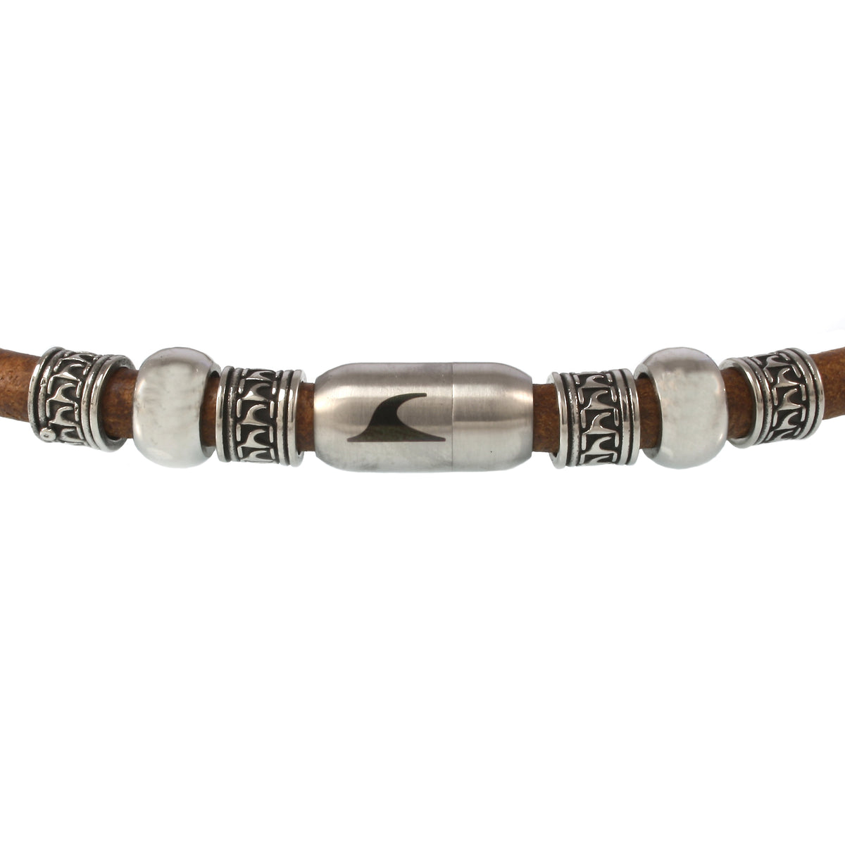 leder-halskette-Herren-damen-atoll-cognac-silber-massiv-Edelstahlverschluss-detail-wavepirate-shop-r