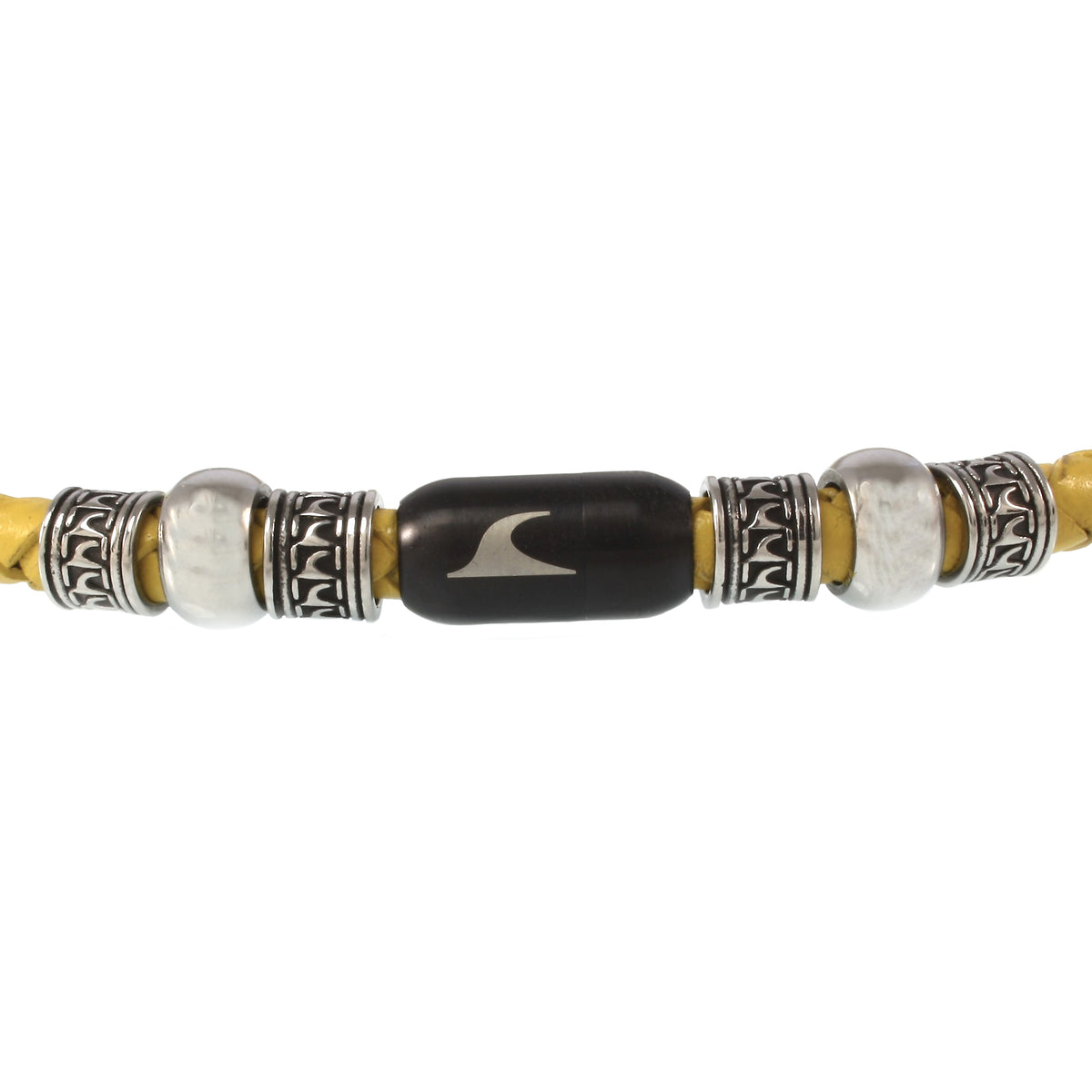 leder-halskette-Herren-damen-atoll-gelb-schwarz-geflochten-Edelstahlverschluss-detail-wavepirate-shop-f