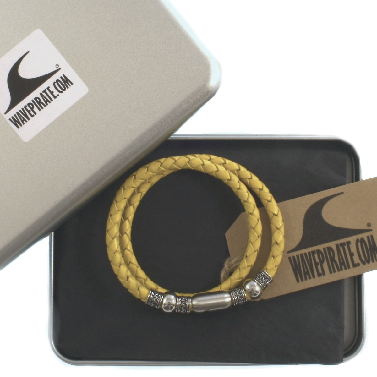 leder-halskette-Herren-damen-atoll-gelb-silber-geflochten-Edelstahlverschluss-geschenkverpackung-wavepirate-shop-f