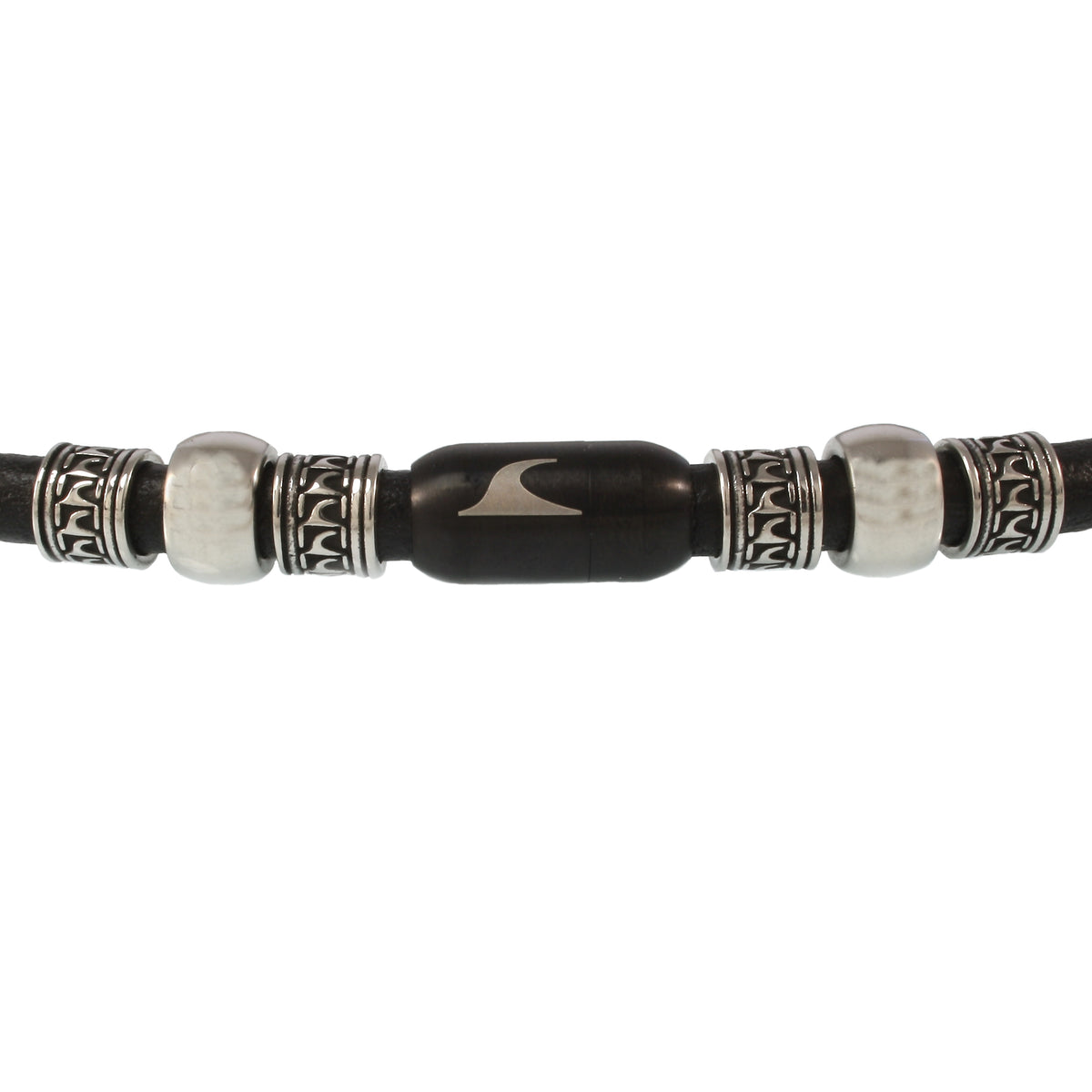 leder-halskette-Herren-damen-atoll-schwarz-massiv-Edelstahlverschluss-detail-wavepirate-shop-r