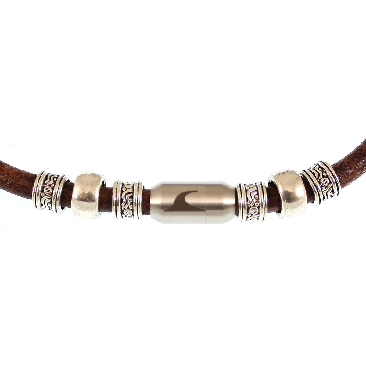 leder-halskette-Herren-damen-charm-cognac-silber-massiv-Edelstahlverschluss-detail-wavepirate-shop-r