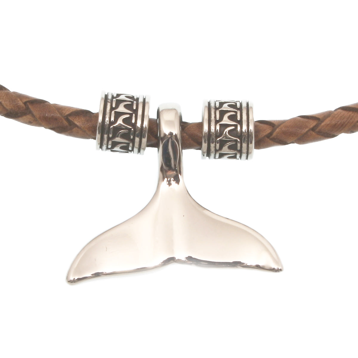 leder-halskette-Herren-damen-moby-wal-cognac-geflochten-Edelstahlverschluss-detail-wavepirate-shop-f