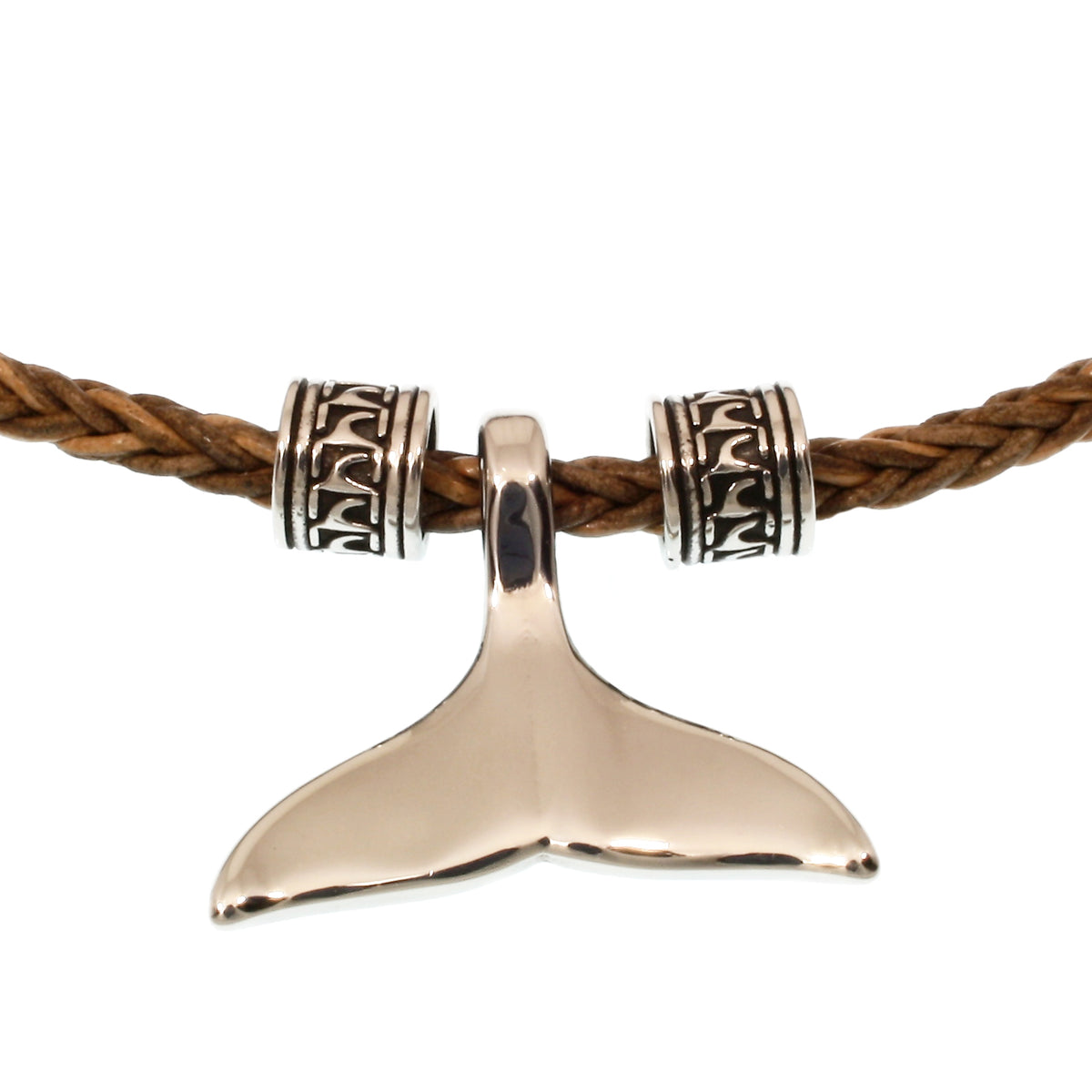 leder-halskette-Herren-damen-moby-wal-cognac-riemen-geflochten-Edelstahlverschluss-walflosse-wavepirate-shop-z4