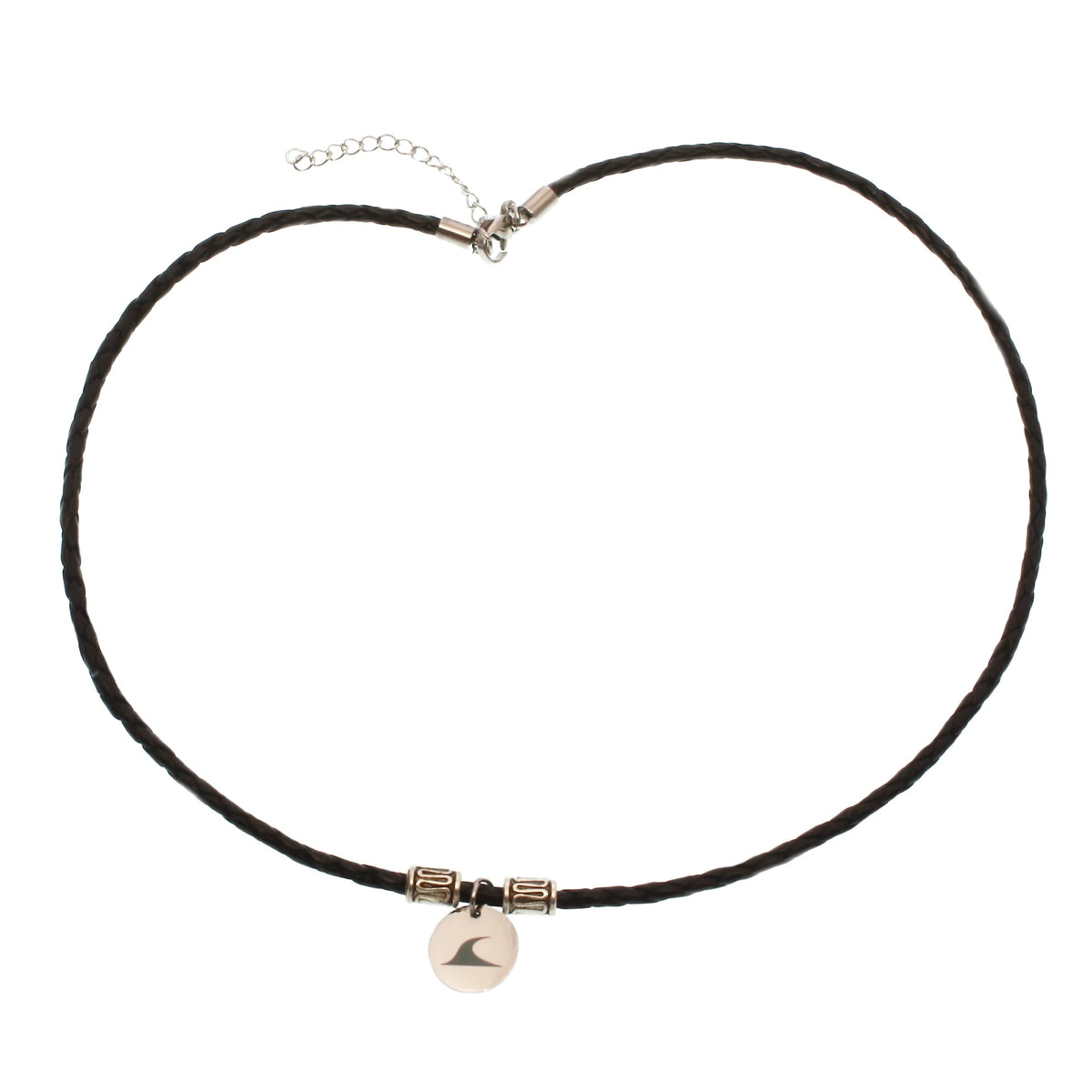 leder-halskette-Herren-damen-reef-schwarz-geflochten-Edelstahlverschluss-ansicht-wavepirate-shop-f