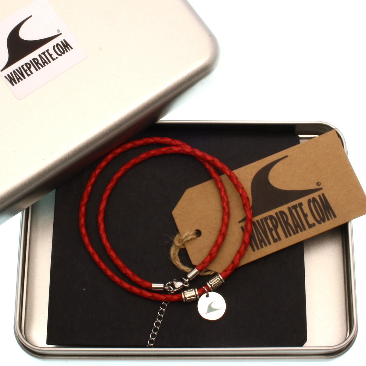 leder-halskette-damen-Herren-reef-rot-geflochten-Edelstahlverschluss-geschenkverpackung-wavepirate-shop-f