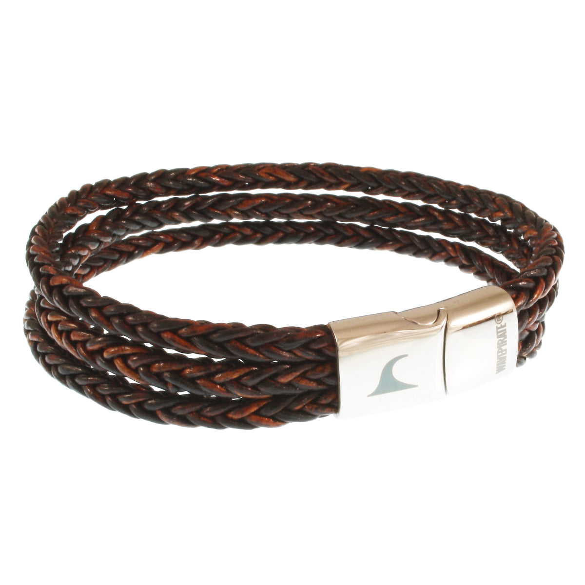 lederarmband-herren-braun-swell-geflochten-Edelstahlverschluss-vorn-wavepirate-shop-m3