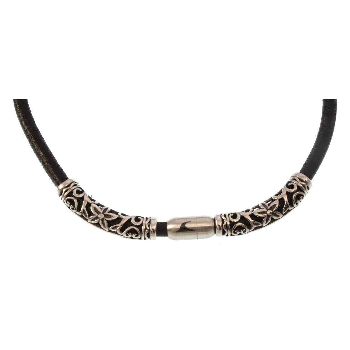 lederhalskette-herren-damen-schwarz-silber-xo2-riemen-massiv-Edelstahlverschluss-detail-wavepirate-shop-r