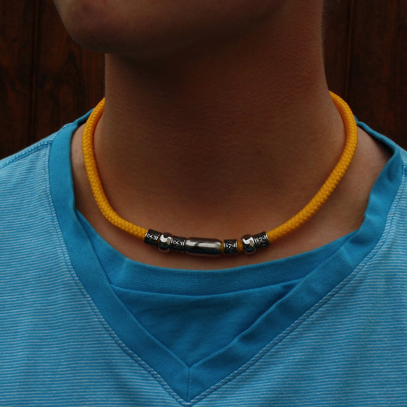 segeltau-halskette-Herren-damen-atoll-gelb-silber-geflochten-Edelstahlverschluss-getragen-wavepirate-shop-st