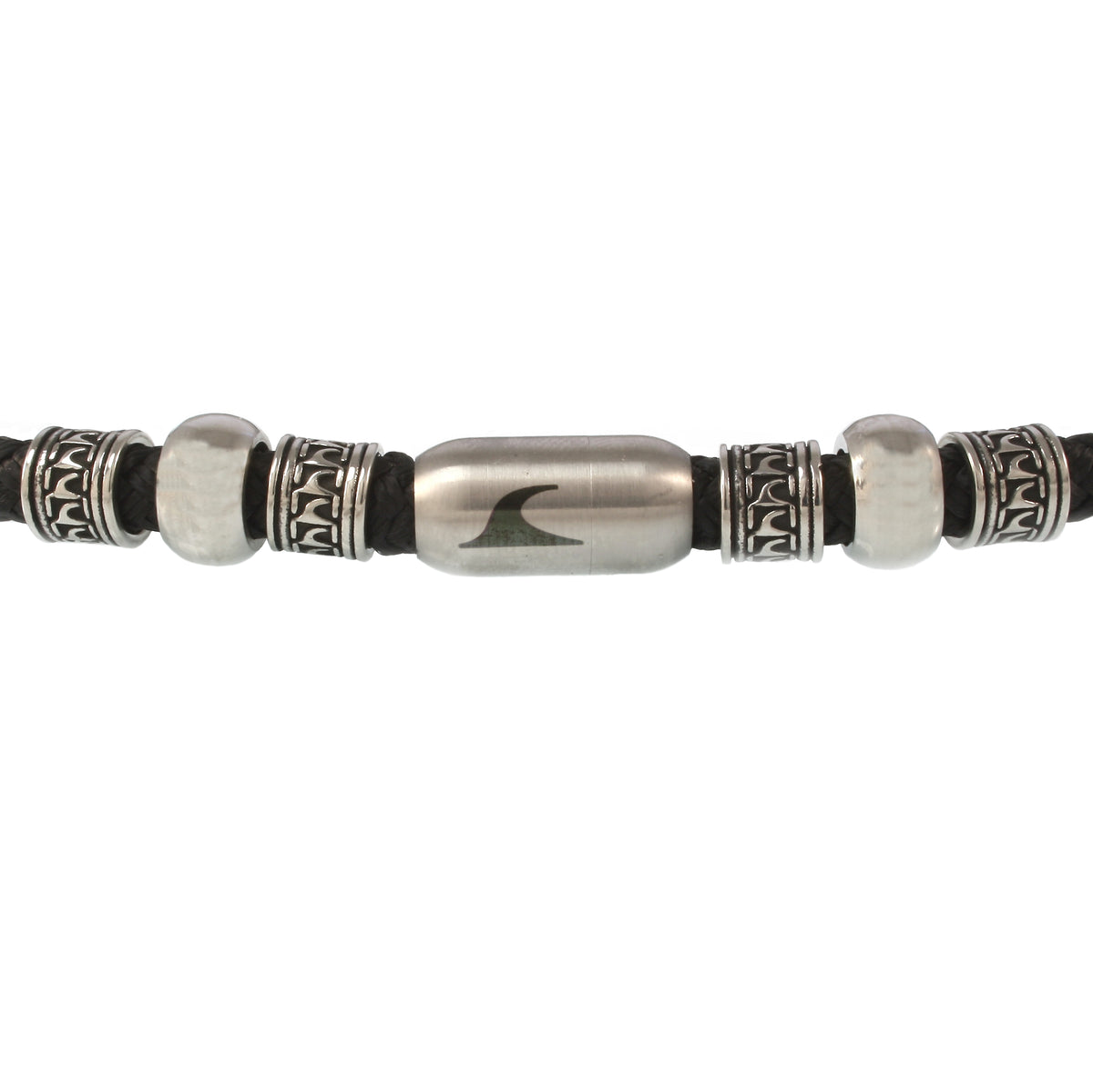 segeltau-halskette-Herren-damen-atoll-schwarz-silber-geflochten-Edelstahlverschluss-detail-wavepirate-shop-st