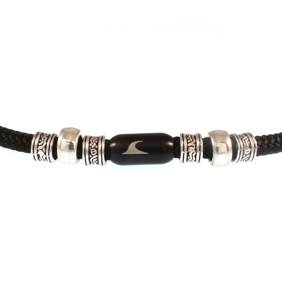 segeltau-halskette-Herren-damen-charm-schwarz-geflochten-Edelstahlverschluss-detail-wavepirate-shop-r