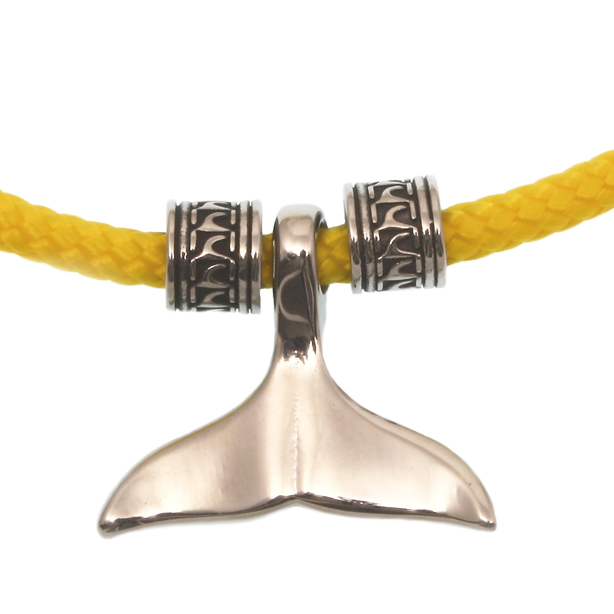 segeltau-halskette-Herren-damen-moby-wal-gelb-geflochten-Edelstahlverschluss-walflosse-wavepirate-shop-st