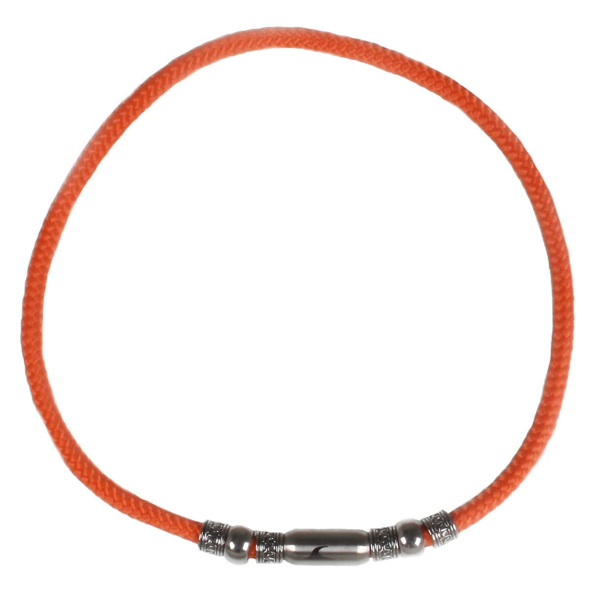 segeltauhalskette-Herren-damen-atoll-orange-silber-geflochten-Edelstahlverschluss-oben-wavepirate-shop-st