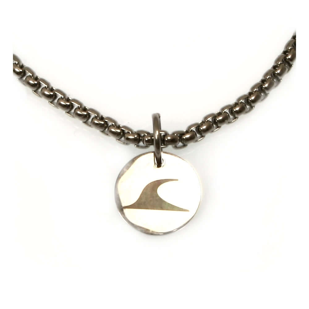 WAVEPIRATE Edelstahlhalskette Fusskette LOOP mit Edelstahlkarabinerverschluss