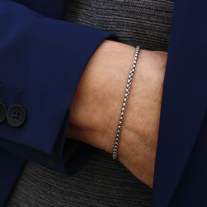 WAVEPIRATE Edelstahlarmband Fusskette LOOP mit Edelstahlkarabinerverschluss