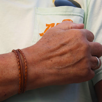 Lederarmbänder TRIO