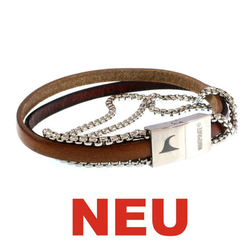 WAVEPIRATE Armbänder REX Leder und Edelstahl