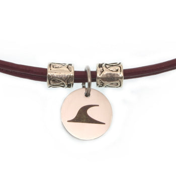 WAVEPIRATE Halsketten RONDO Leder und Edelstahl