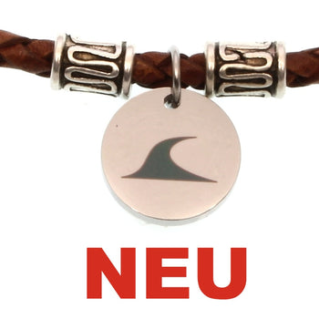 Lederhalskette Herren Damen REEF handgefertigt von WAVEPIRATE Hamburg