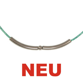 WAVEPIRATE Halsketten DOT Leder und Edelstahl