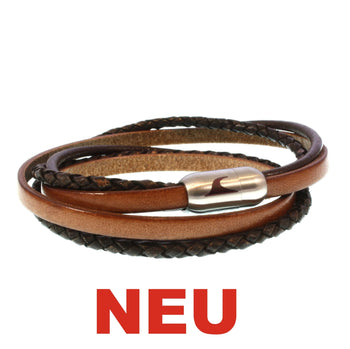 WAVEPIRATE Armbänder MIXED Leder und Edelstahl