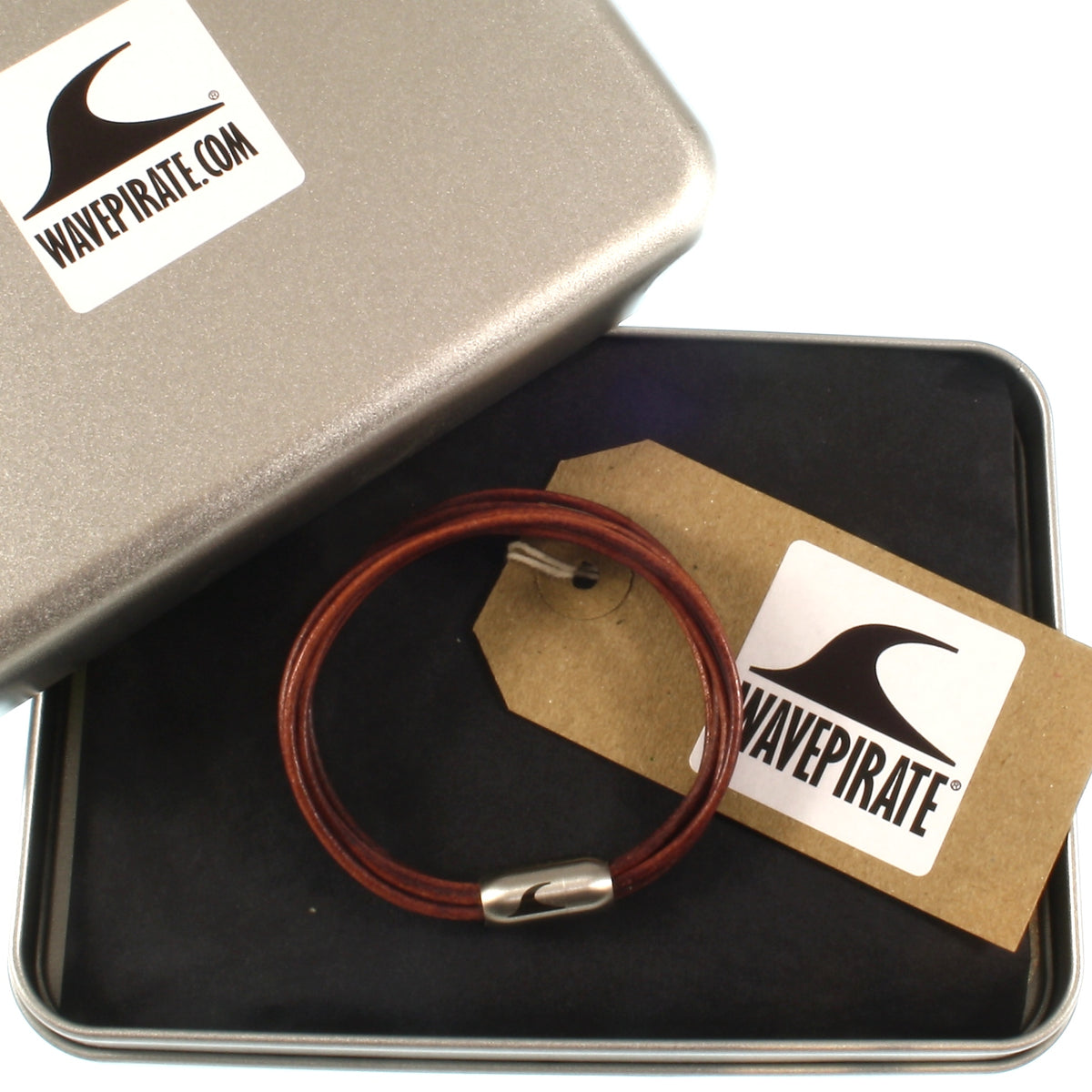 Damen-Leder-armband-fem-bordeaux-silber-Edelstahlverschluss-geschenkverpackung-wavepirate-shop-r