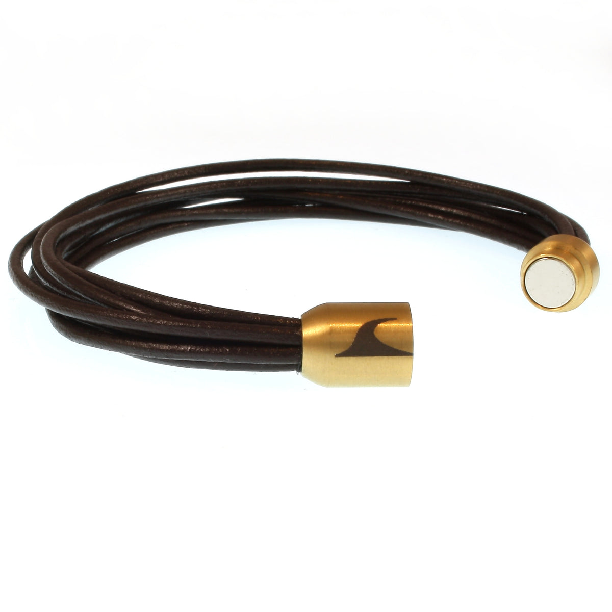 Damen-Leder-armband-fem-braun-gold-Edelstahlverschluss-offen-wavepirate-shop-r