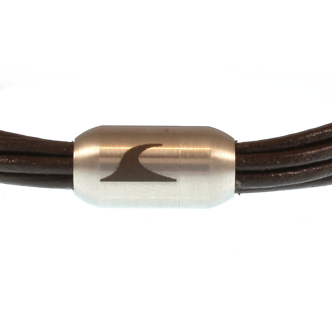 Damen-Leder-armband-fem-braun-silber-Edelstahlverschluss-detail-wavepirate-shop-r