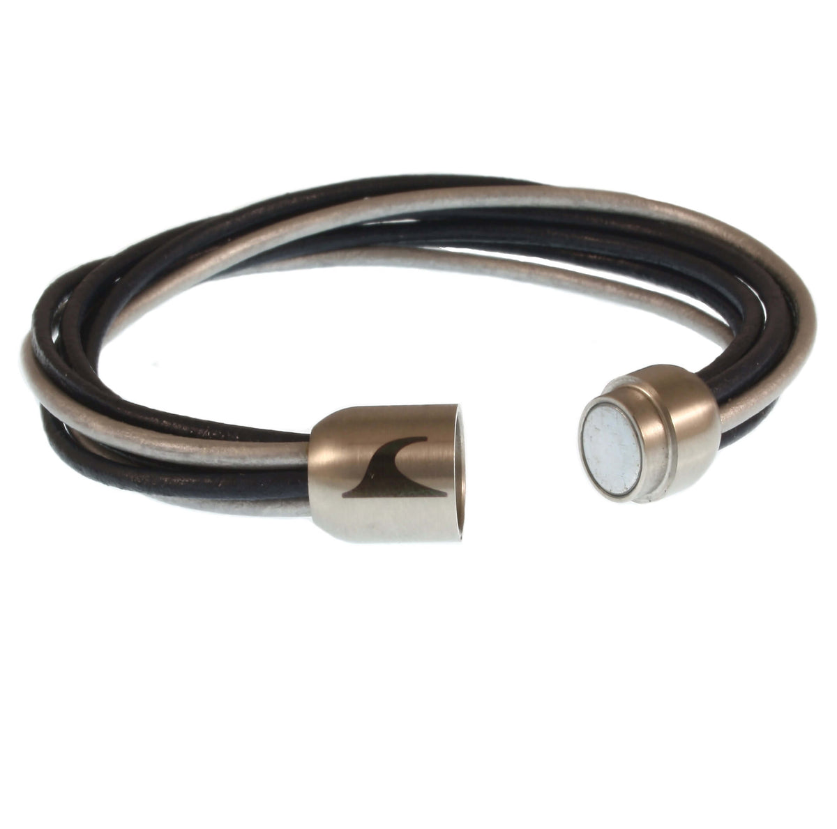 Damen-Leder-armband-fem-marine-silber-Edelstahlverschluss-offen-wavepirate-shop-r