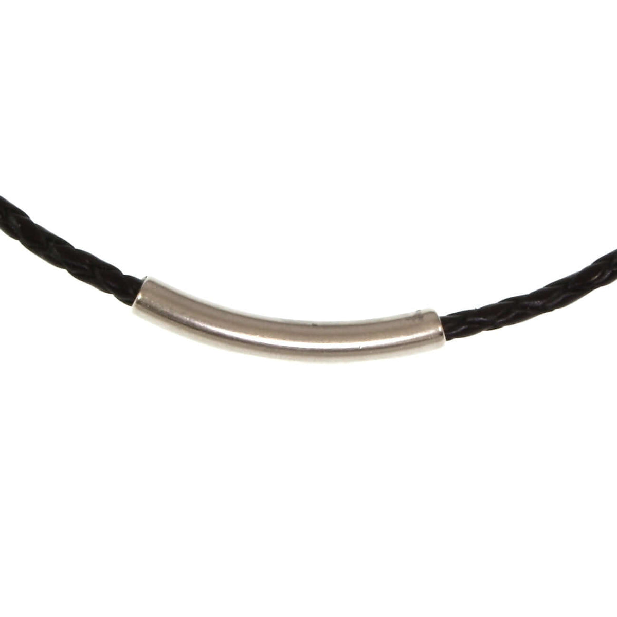 Damen-Leder-halskette-curve-Schwarz-geflochten-Edelstahlverschluss-detail-wavepirate-shop-f